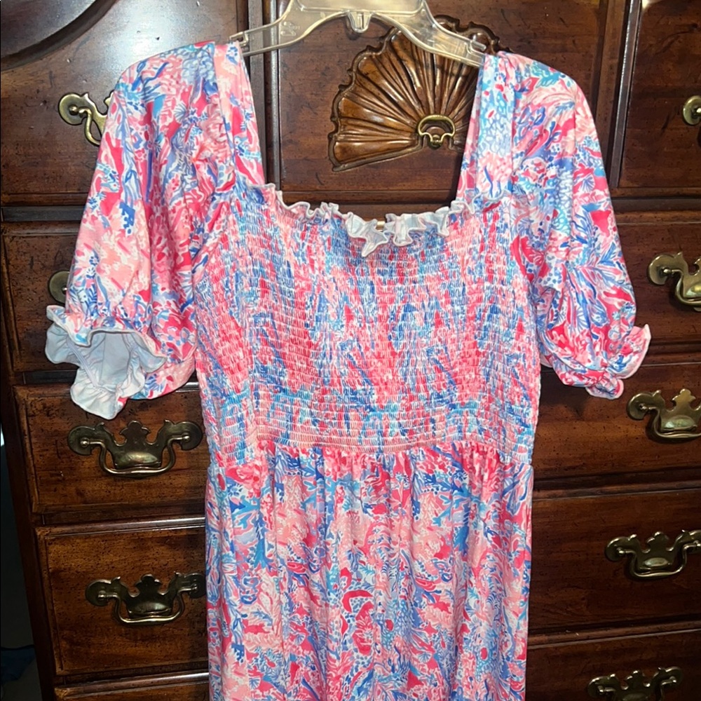 New size with tags size XL smocked Lilly inspired midi dress